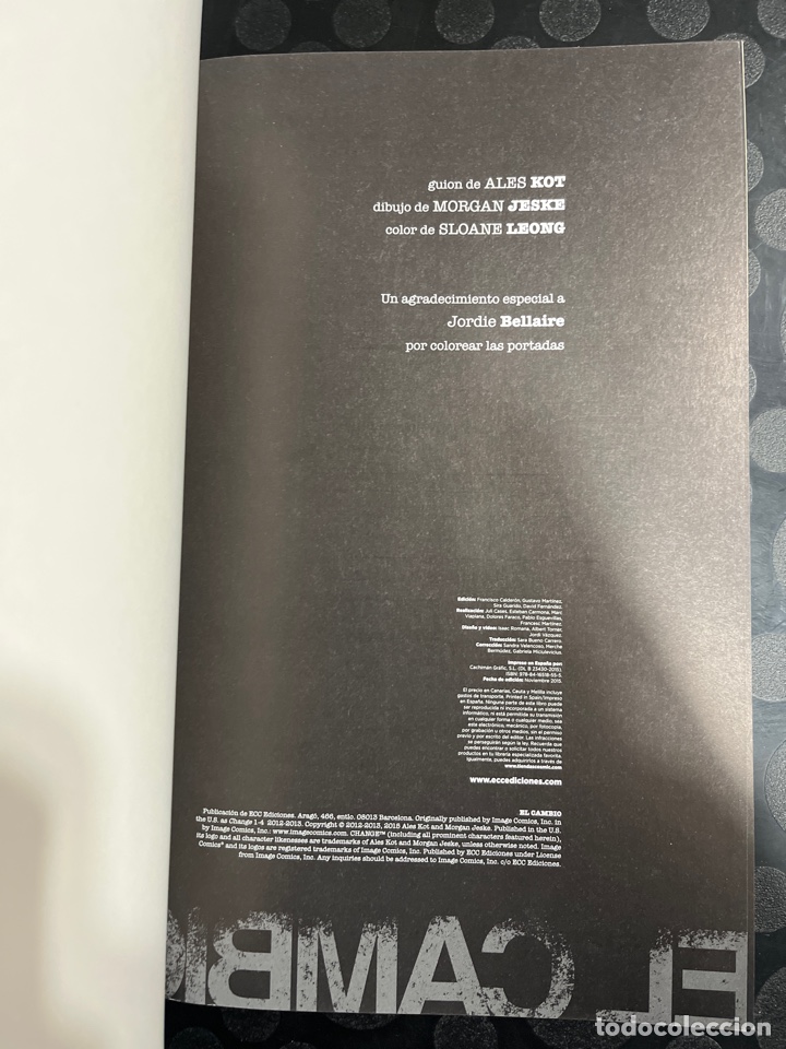 C&oacute;mics: EL CAMBIO de ALES KOT y MORGAN JESKE IMAGE ECC ( 2015 ) - Foto 3