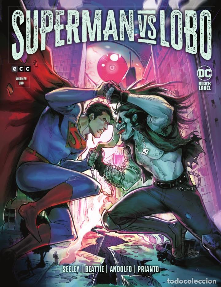 C&oacute;mics: SUPERMAN VS. LOBO N&ordm; 1 (LINEA DC BLACK LABEL) ECC - CARTONE - IMPECABLE - MTFA - Foto 1