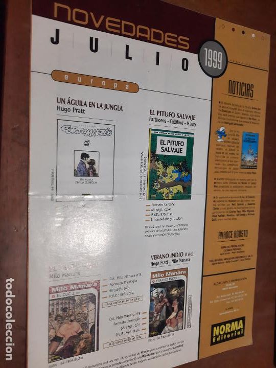 Fumetti: JULIO 99. NOVEDADES DE NORMA EDITORIAL. BOLETIN. BUEN ESTADO. DIFICIL