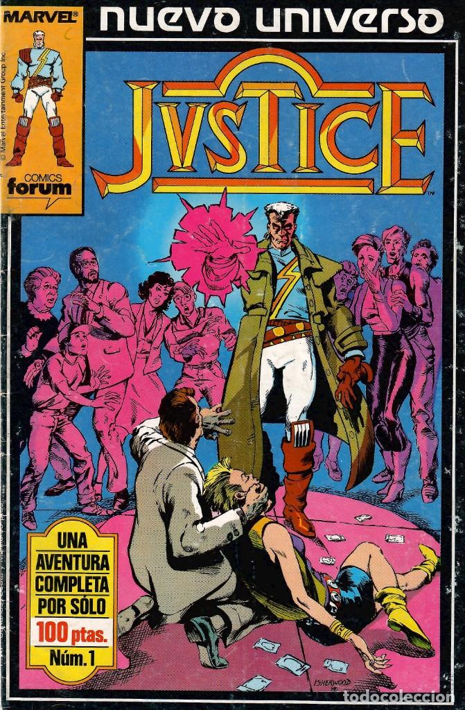 C&oacute;mics: JUSTICE N&ordm; 1 MARVEL 1988 - Foto 1
