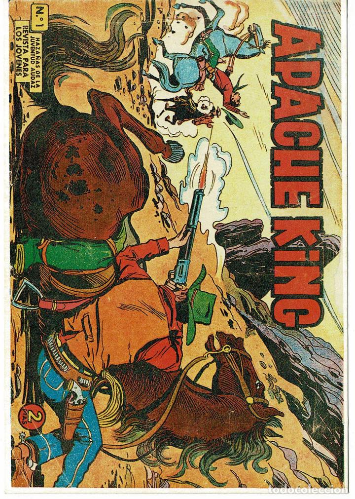 C&oacute;mics: Apache King, original ,encuadernada 1 tomo. Edit. Valenciana - Foto 1