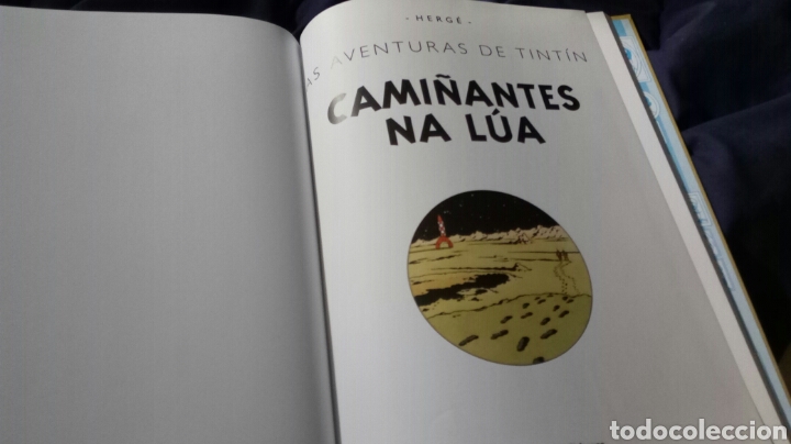 C&oacute;mics: TINT&Iacute;N - CAMI&Ntilde;ANTES NA L&Uacute;A. EDICI&Oacute;N EN GALLEGO. RARA - Foto 4
