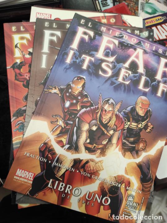 C&oacute;mics: el miedo mismo fear it self 3 tomos completa - Marvel ovni press como