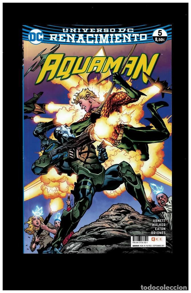 C&oacute;mics: Aquaman, renacimiento 5 ECC en perfecto estado - Foto 1