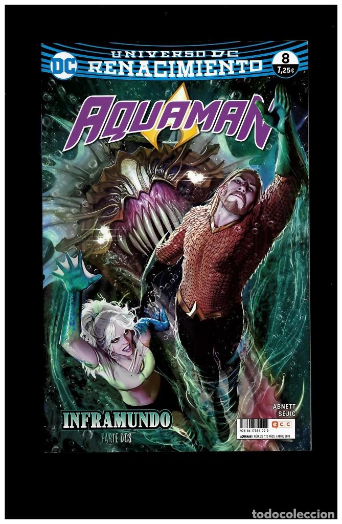 C&oacute;mics: Aquaman, renacimiento 8 ECC en perfecto estado - Foto 1