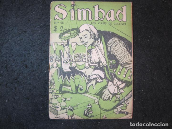 C&oacute;mics: SIMBAD-N&ordm;58-LOS VIAJES DE GULLIVER-TEBEO REVISTA DE HISTORIETAS-CHILE-VER FOTOS-(K-6072)