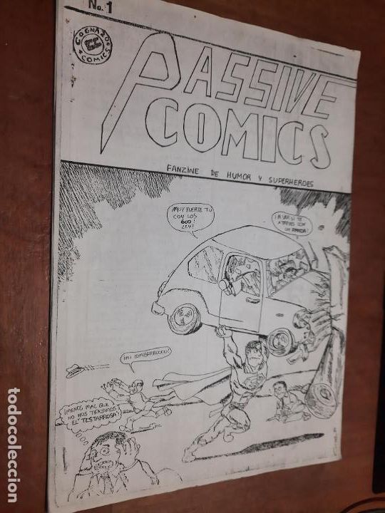 Comics: PASSIVE COMICS 1. FANZINE DE HUMOR Y SUPERH&Eacute;ROES. GRAPA. BUEN ESTADO. AUTOEDITADO. DIFICIL