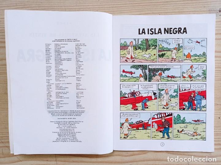 C&oacute;mics: Las Aventuras De Tintin - La Isla Negra - 2003 - Juventud - Foto 2