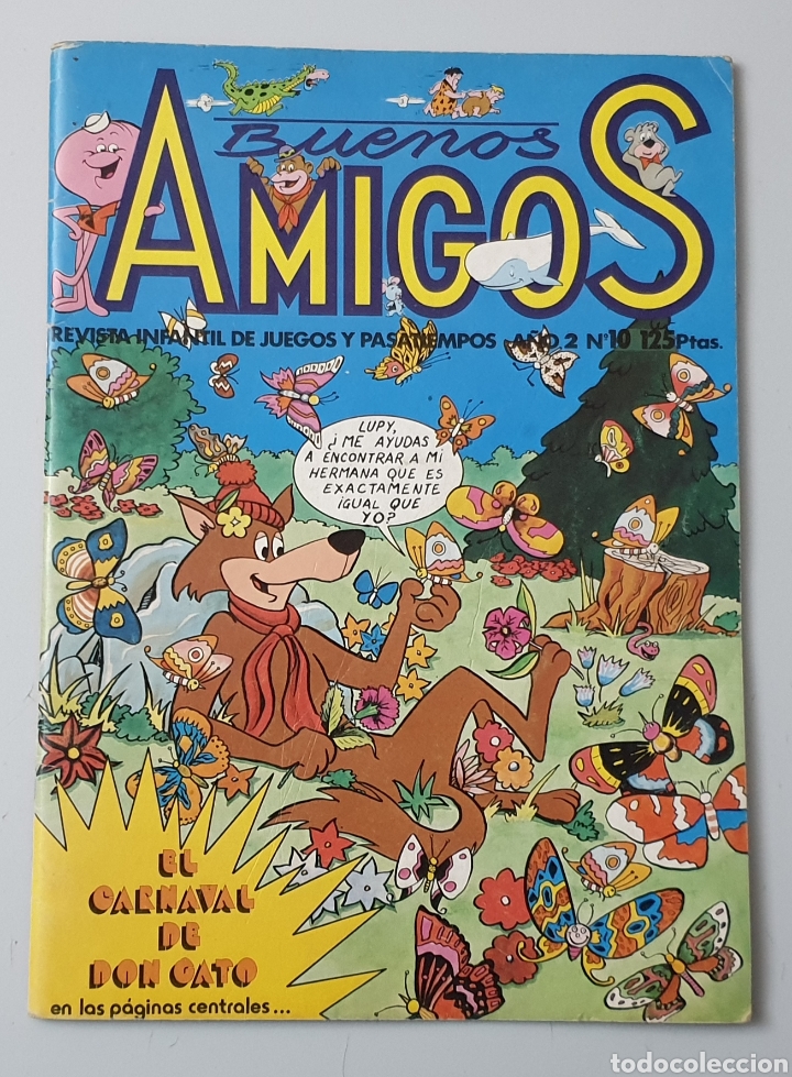 C&oacute;mics: REVISTA BUENOS AMIGOS N&deg;10 (Ediciones Cap&iacute;tulo, 1981) Juegos y Pasatiempos Hanna Barbera