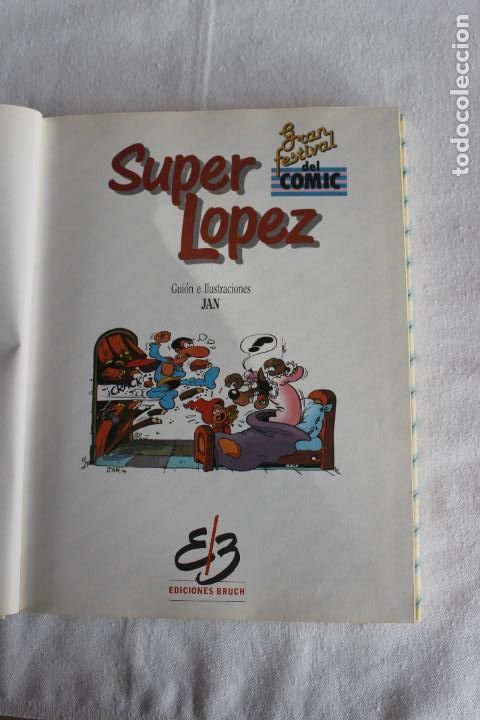 C&oacute;mics: COMIC SUPER LOPEZ TOMO 1 EDICIONES BRUCH POR JAN EDICION LUJO - Foto 3