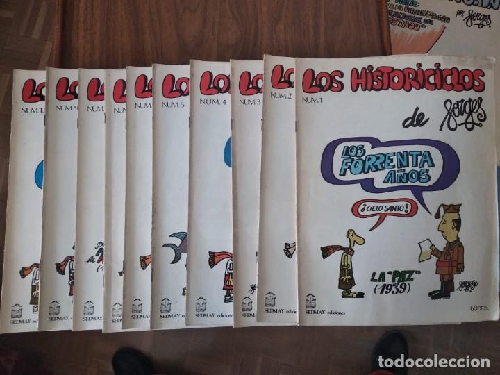 C&oacute;mics: Lote &rdquo;Los Historiciclos de Forges&rdquo; (10 primeros ejemplares)