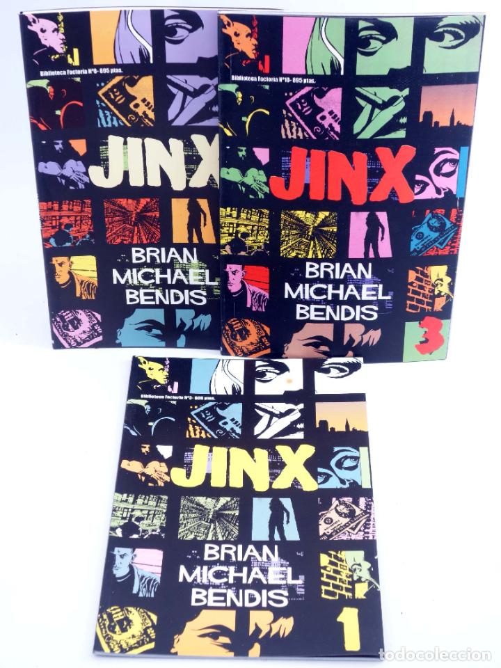 C&oacute;mics: BIBLIOTECA FACTOR&Iacute;A 3, 8 Y 10. JINX. COMPLETA (Brian Michael Bendis) 2000. OFRT - Foto 1