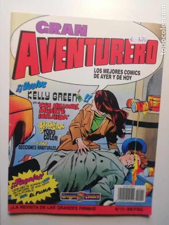 C&oacute;mics: GRAN AVENTURERO N&ordm; 11. EDICIONES B, 1989.