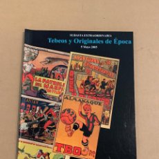 Cómics: CATALOGO / TEBEOS Y ORIGINALES DE LA EPOCA / SOLER Y LLACH. Lote 334885163
