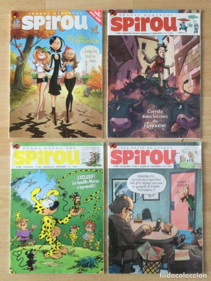 C&oacute;mics: Spirou. Lote de 4 aventuras en franc&eacute;s. - Foto 1