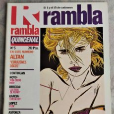 Cómics: RAMBLA QUINCENAL Nº 5 - GARCÍA & BEA EDITORES AÑO 1985. Lote 335442388