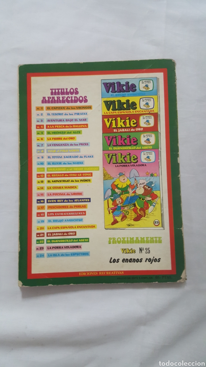 C&oacute;mics: VIKIE N&deg; 24 LA ISLA DE LOS ESPECTROS EDICIONES RECREATIVAS - Foto 2
