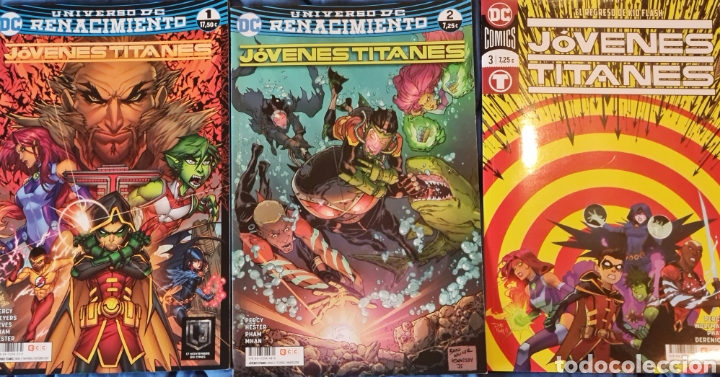 C&oacute;mics: J&oacute;venes Titanes: Renacimiento 1 al 3 - Foto 1