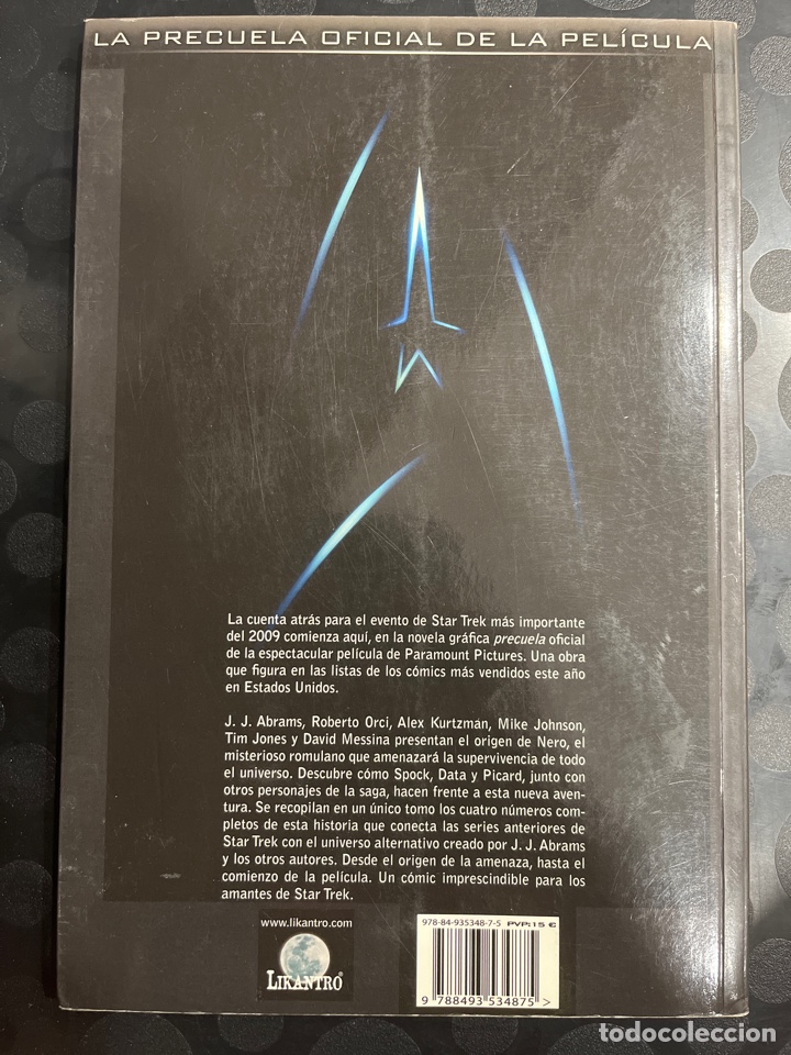 C&oacute;mics: STAR TREK : COUNTDOWN Ed DRAKUL LIKANTRO ( 2009 ) - Foto 2