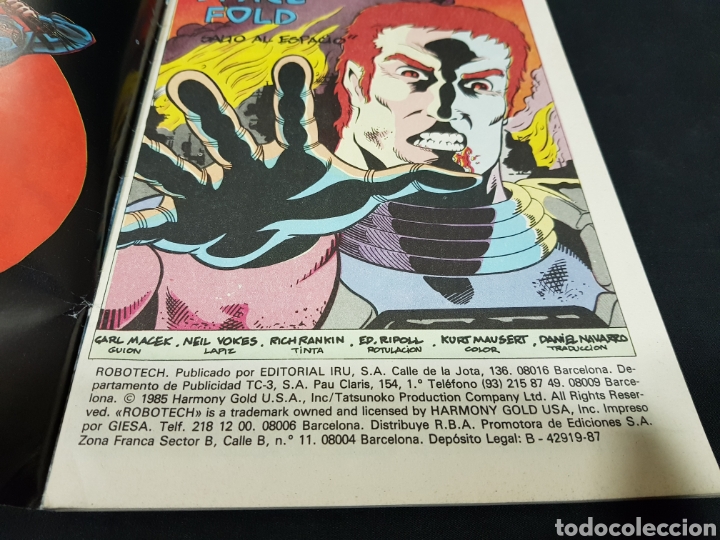 C&oacute;mics: Comic Robotech Macross Saga 1985 n⁰1-2-3-4 Editorial IRU S.A. - Foto 38