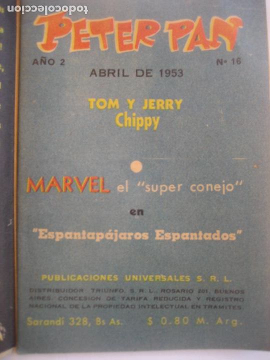 C&oacute;mics: Peter Pan. Aventura de Marvel el Super Conejo. 1953 - Foto 2
