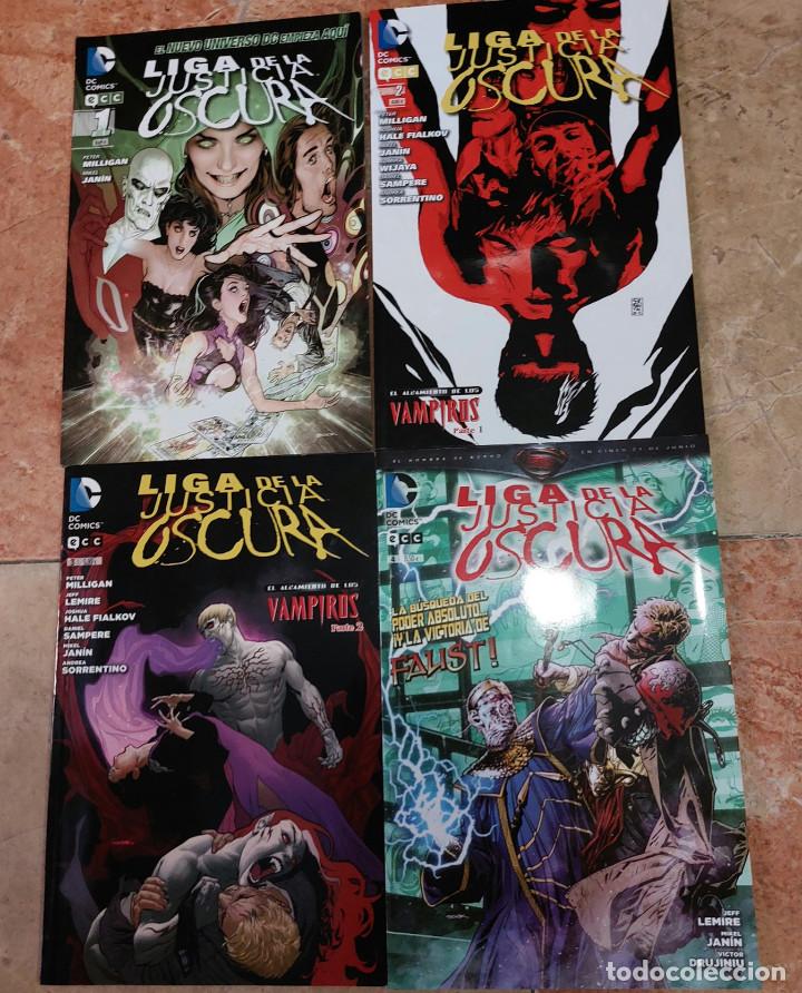 C&oacute;mics: LIGA DE LA JUSTICIA OSCURA. DC. ecc. N&Uacute;MEROS 1 AL 4. - Foto 1