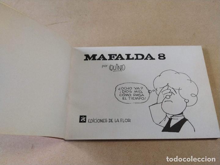 C&oacute;mics: MAFALDA N&ordm; 8 - QUINO - EDICIONES DE LA FLOR - 1&ordf; EDICI&Oacute;N 1972 - Foto 2