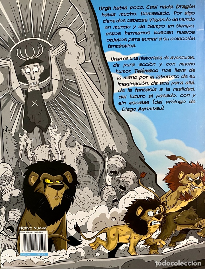 C&oacute;mics: URGH y la Corona de Huesos. Tel&eacute;maco, Andr&eacute;s Nicol&aacute;s Allocco. 2021, primera edici&oacute;n. - Foto 3