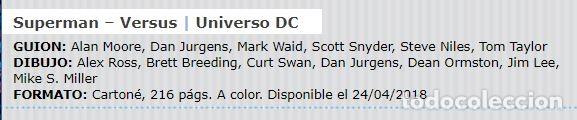 C&oacute;mics: NUEVO (precintado) - BATMAN VERSUS - SUPERMAN VERSUS - ECC 2017 2018 - carton&eacute; - Foto 4