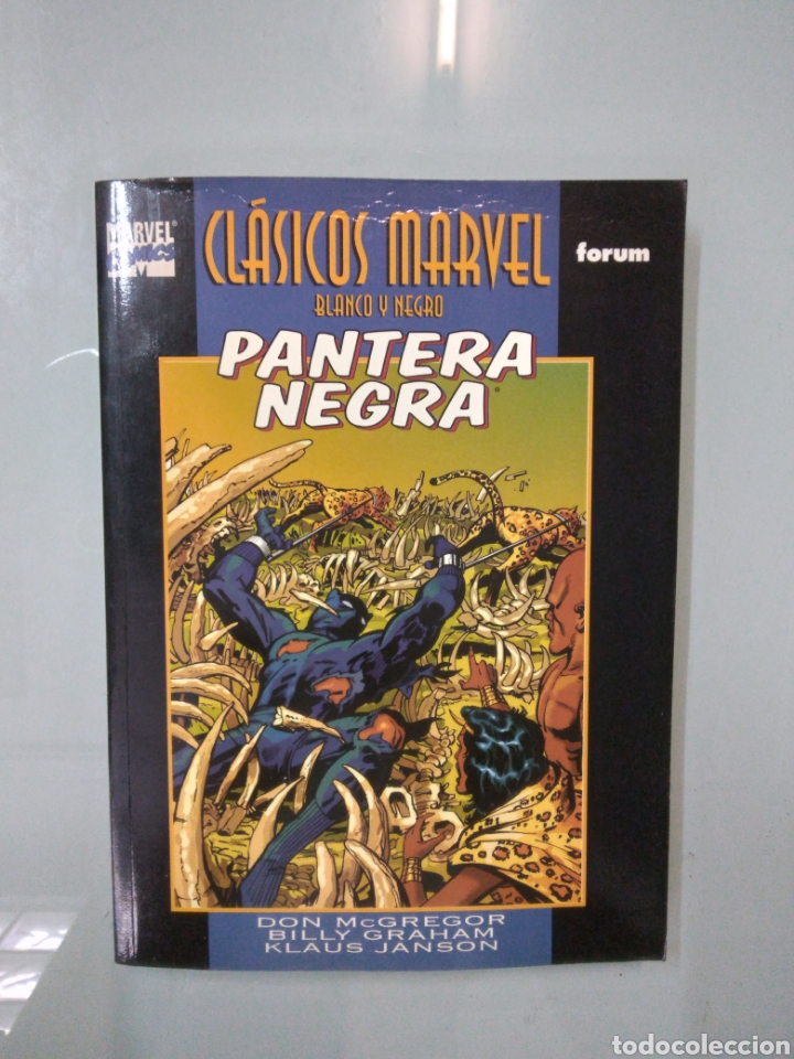 C&oacute;mics: Clasicos Marvel, Blanco y negro, Pantera negra,Forum - Foto 1