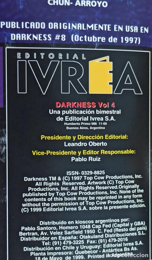 C&oacute;mics: DARKNESS VOL. 4 - EDITORIAL IVREA. - Foto 3