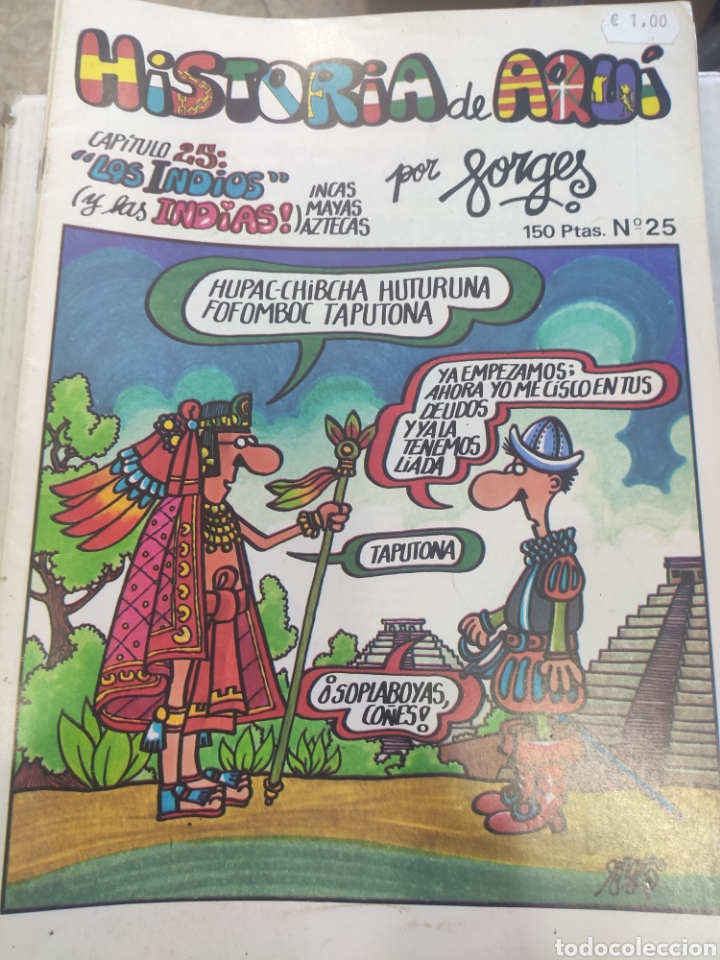 C&oacute;mics: HISTORIA DE AQUI. FORGES. N&ordm; 25 CAPITULO 25 LOS INDIOS Y LAS INDIAS - Foto 1
