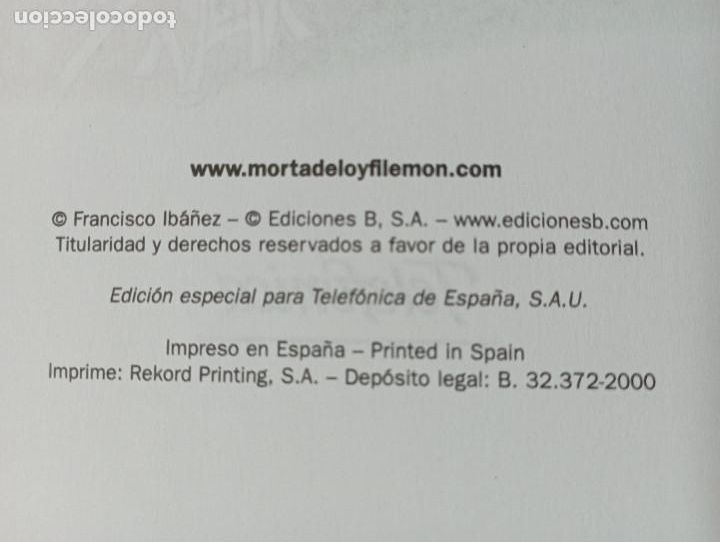 C&oacute;mics: mortadelo y filem&oacute;n , la vuelta - telefonica - COB - Foto 2