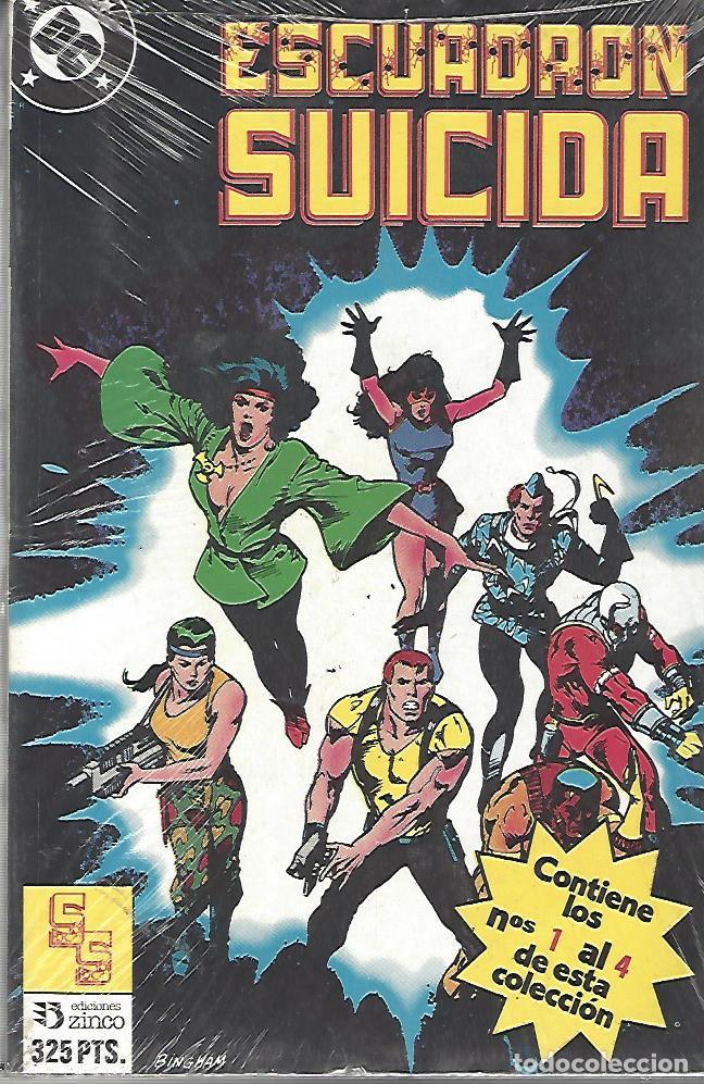 Comics: ESCUADRON SUICIDA 1 AL 4 - RETAPADO - PERFECTO ESTADO, CON EL PLASTICO PUESTO