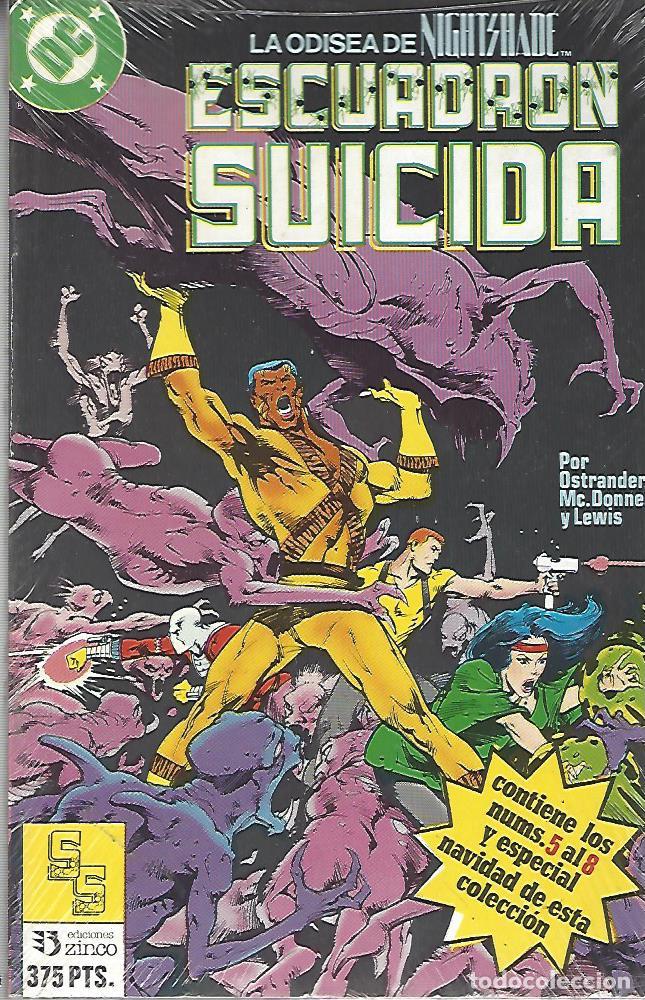 Comics: ESCUADRON SUICIDA 5 AL 8 + ESPECIAL NAVIDAD - RETAPADO - PERFECTO ESTADO, CON EL PLASTICO PUESTO