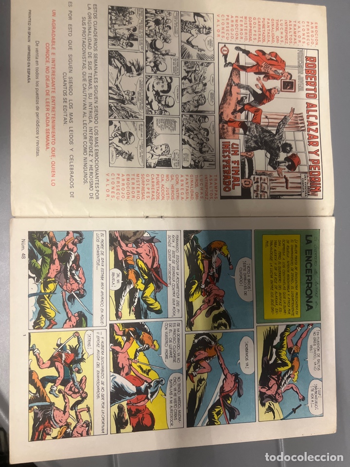 C&oacute;mics: T2/B1/8. C&Oacute;MIC EL GUERRERO DEL ANTIFAZ. LA ENCERRONA. N&Uacute;M 48. - Foto 2
