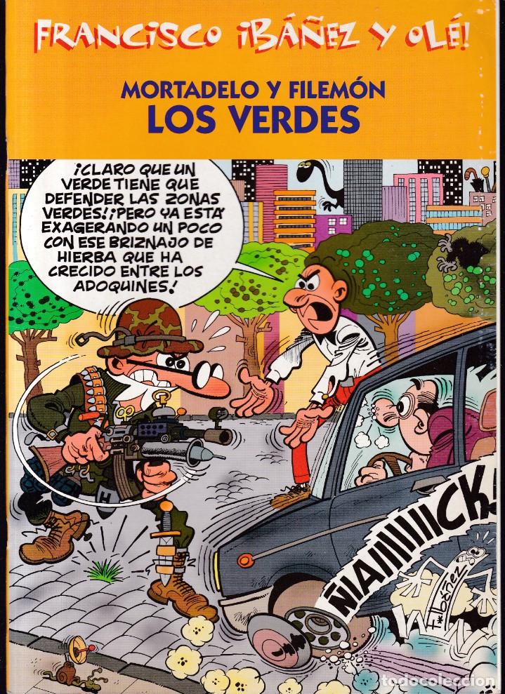 C&oacute;mics: MORTADELO Y FILEM&Oacute;N - LOS VERDES - F. IBA&Ntilde;EZ - EDICIONES B 2001 - Foto 1