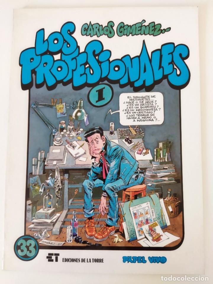 C&oacute;mics: LOS PROFESIONALES 1. CARLOS GIM&Eacute;NEZ. EDICIONES DE LA TORRE 33 - Foto 1