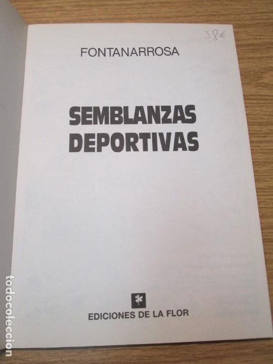 C&oacute;mics: SEMBLANZAS DEPORTIVAS. FONTANARROSA. EDICIONES DE LA FLOR. 1989 - Foto 6