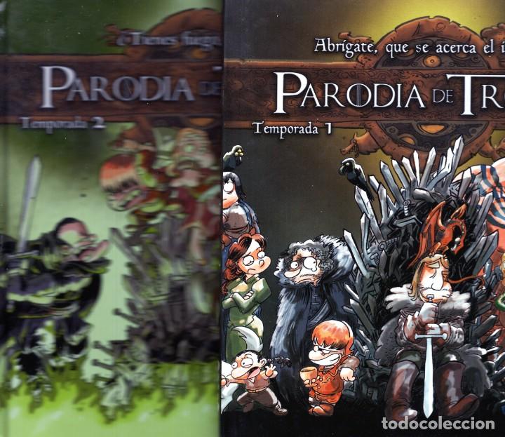 Comics: PARODIA DE TRONOS COMPLETA 1 Y 2 - ALETA - CARTONE - IMPECABLE