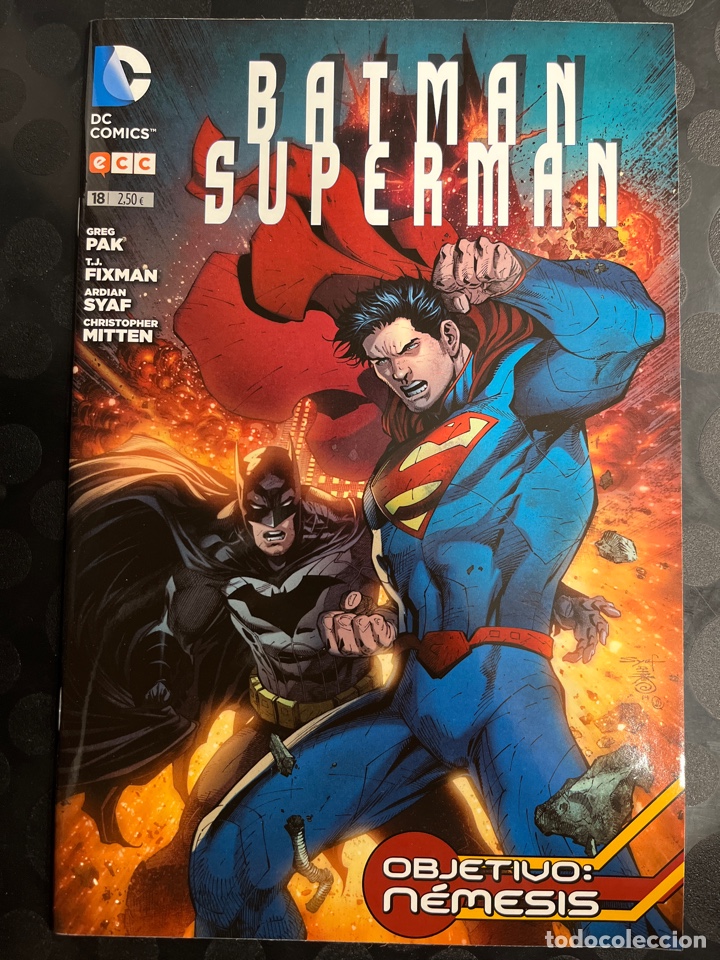 C&oacute;mics: BATMAN Y SUPERMAN N.18 OBJETIVO N&Eacute;MESIS NUEVO UNIVERSO DC ECC ( 2013/2016 ) - Foto 1
