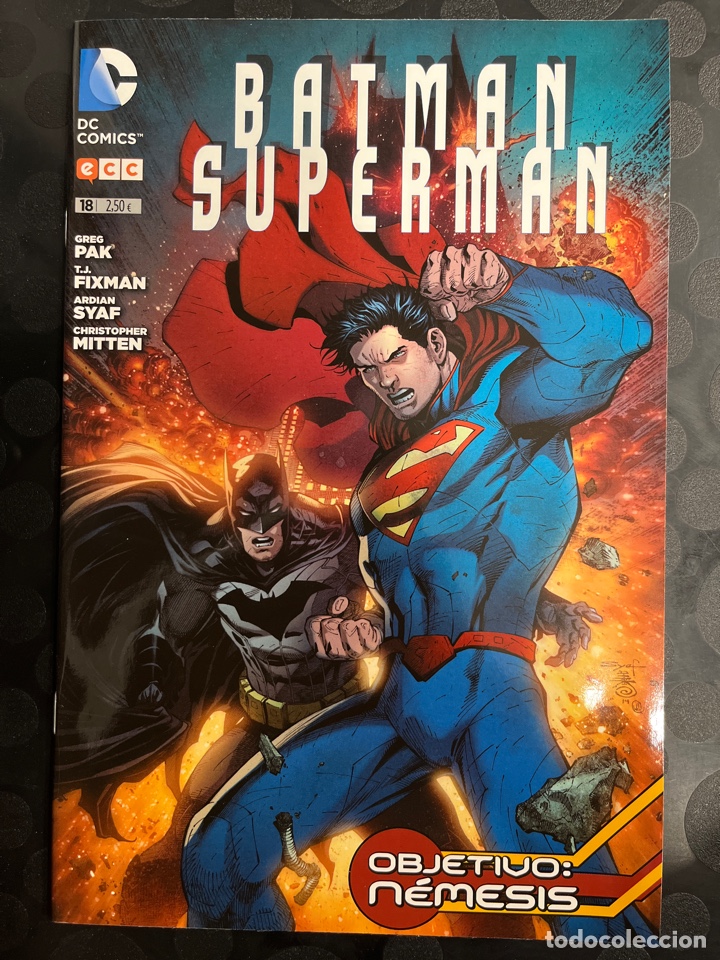 C&oacute;mics: BATMAN Y SUPERMAN N.18 OBJETIVO N&Eacute;MESIS NUEVO UNIVERSO DC ECC ( 2013/2016 ) - Foto 1