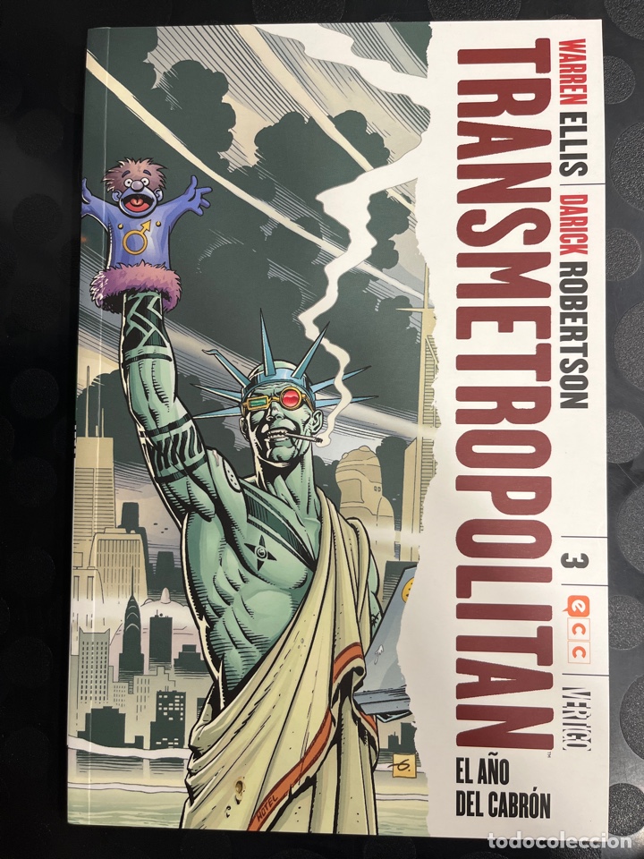 C&oacute;mics: TRANSMETROPOLITAN N.3 EL A&Ntilde;O DEL CABR&Oacute;N de WARREN ELLIS ECC V&Eacute;RTIGO ( 2014/2016 ) - Foto 1