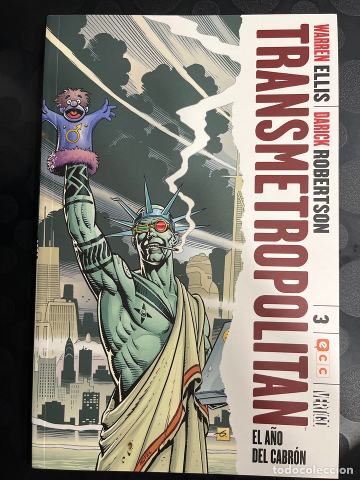 C&oacute;mics: TRANSMETROPOLITAN N.3 EL A&Ntilde;O DEL CABR&Oacute;N de WARREN ELLIS ECC V&Eacute;RTIGO ( 2014/2016 ) - Foto 1