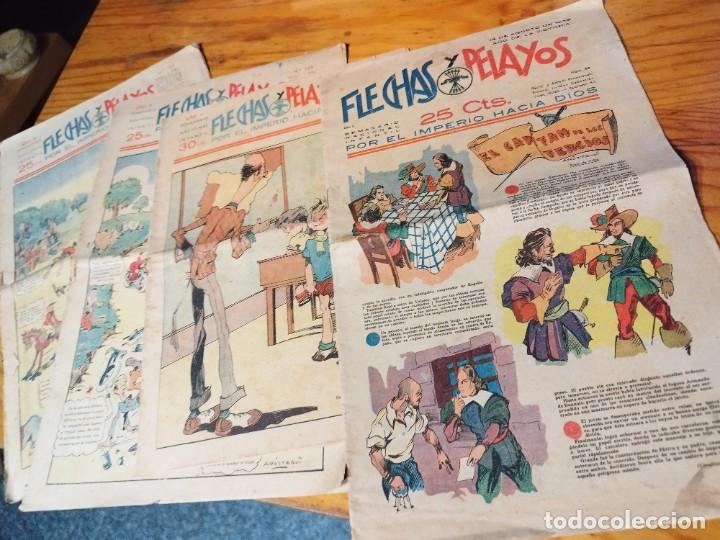 C&oacute;mics: Flechas y pelayos. N&uacute;meros 36, 103, 104 y 184. - Foto 1