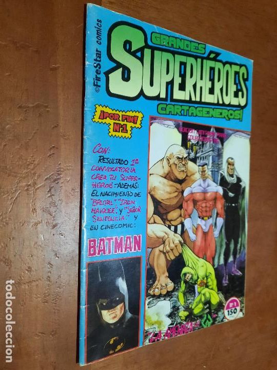 Comics: GRANDES SUPERH&Eacute;ROES CARTAGENEROS 1. GRAPA. AUTOPUBLICADO. BUEN ESTADO. DIFICIL