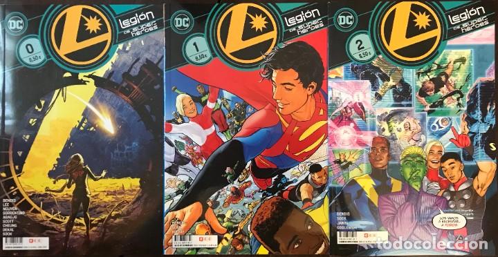 C&oacute;mics: LEGION DE SUPERHEROES 0 1 2 BENDIS DC COMICS ECC - Foto 1