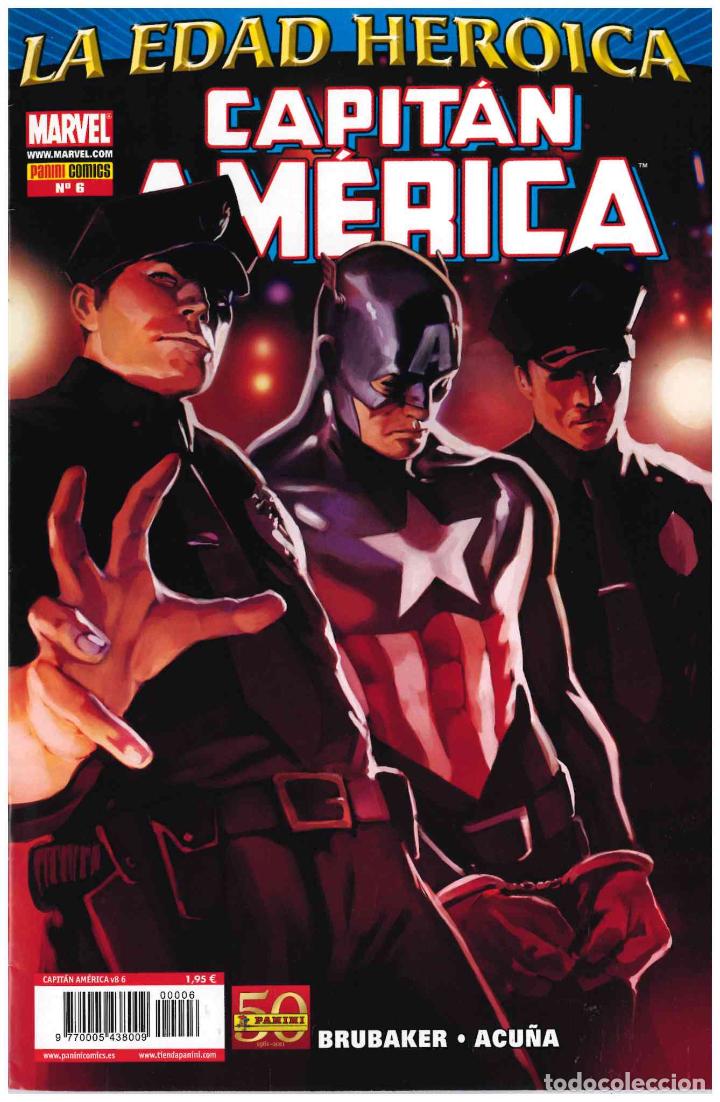 C&oacute;mics: Capit&aacute;n Am&eacute;rica v8. Panini 2011. N&ordm; 6 - Foto 1