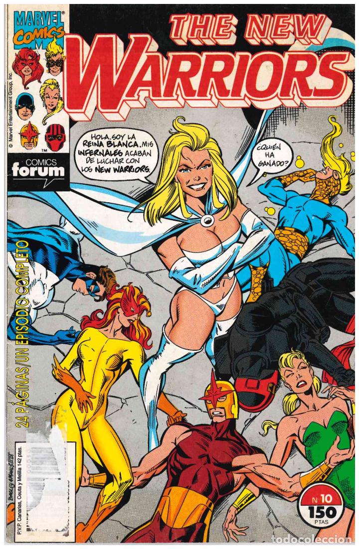 C&oacute;mics: The New Warriors. Forum 1991. N&ordm; 10