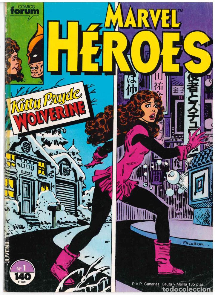 C&oacute;mics: Marvel H&eacute;roes. Forum 1987. N&ordm; 1 Kitty Pryde / Wolverine - Foto 1